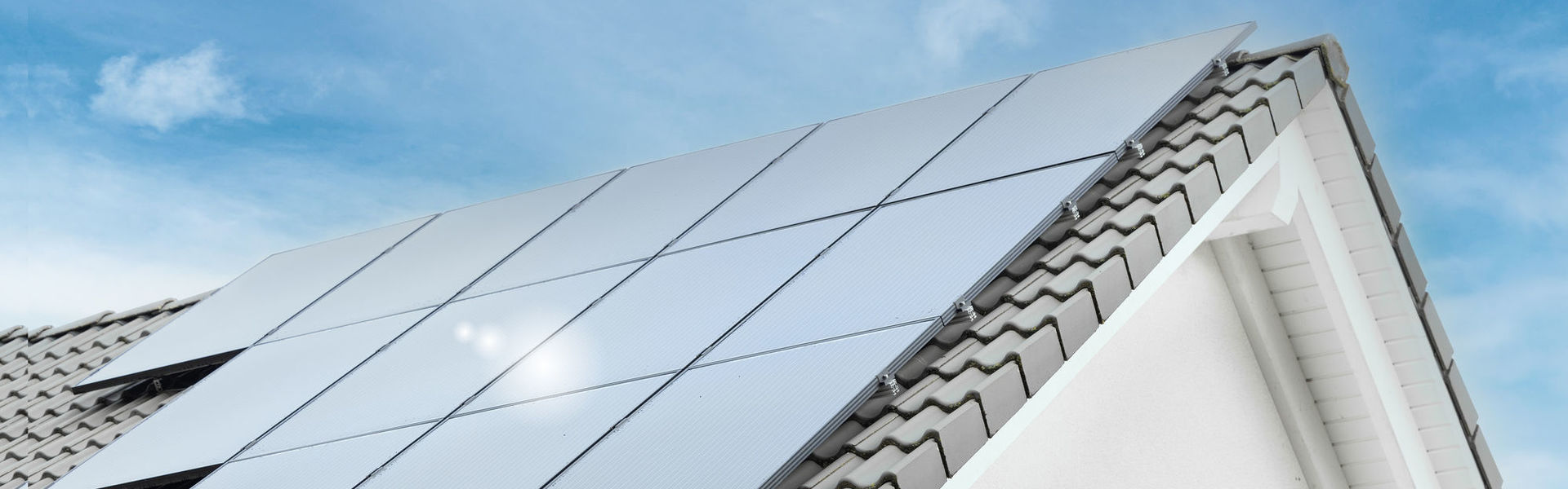 Solarpannels auf einem Dach