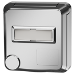 MENNEKES Cepex-Anbausteckdose mit Beschriftungsfeld, weißaluminium 4845ME